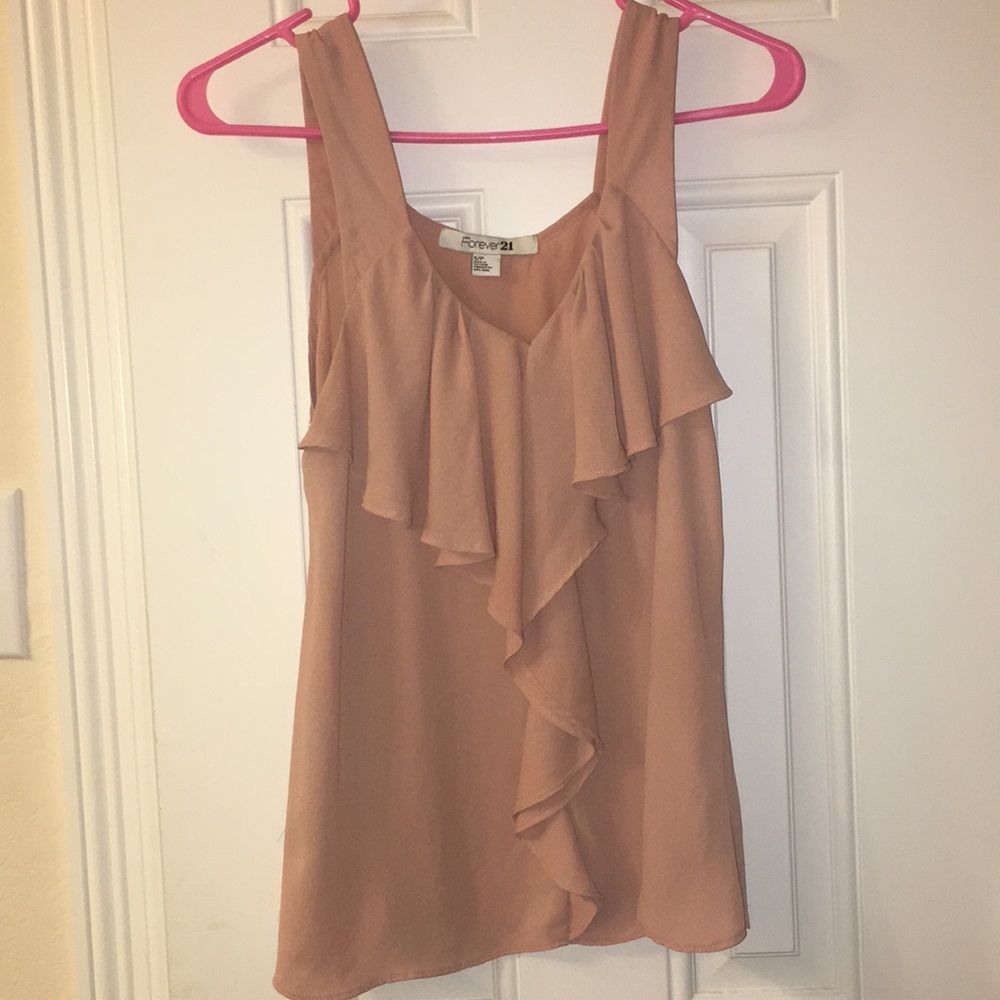 Forever 21 Tank Top Ruffles